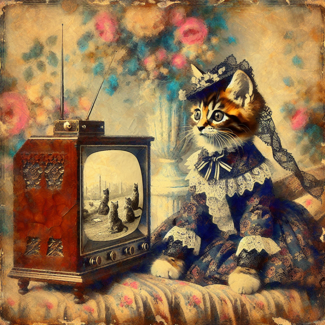 Victorian cat from: A really nice Mux video component