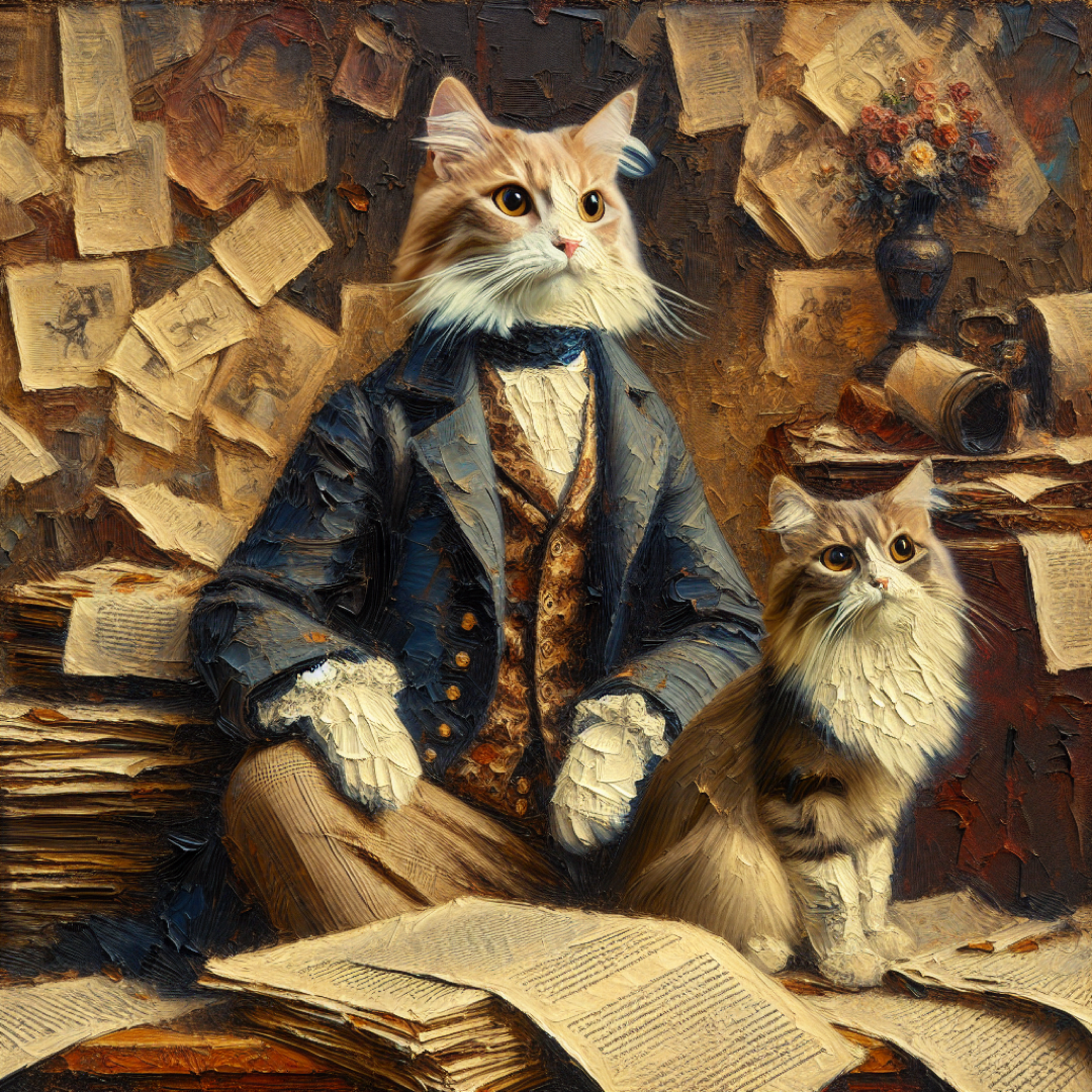 Victorian cat from: Sanity Canvas: a better way of writing content