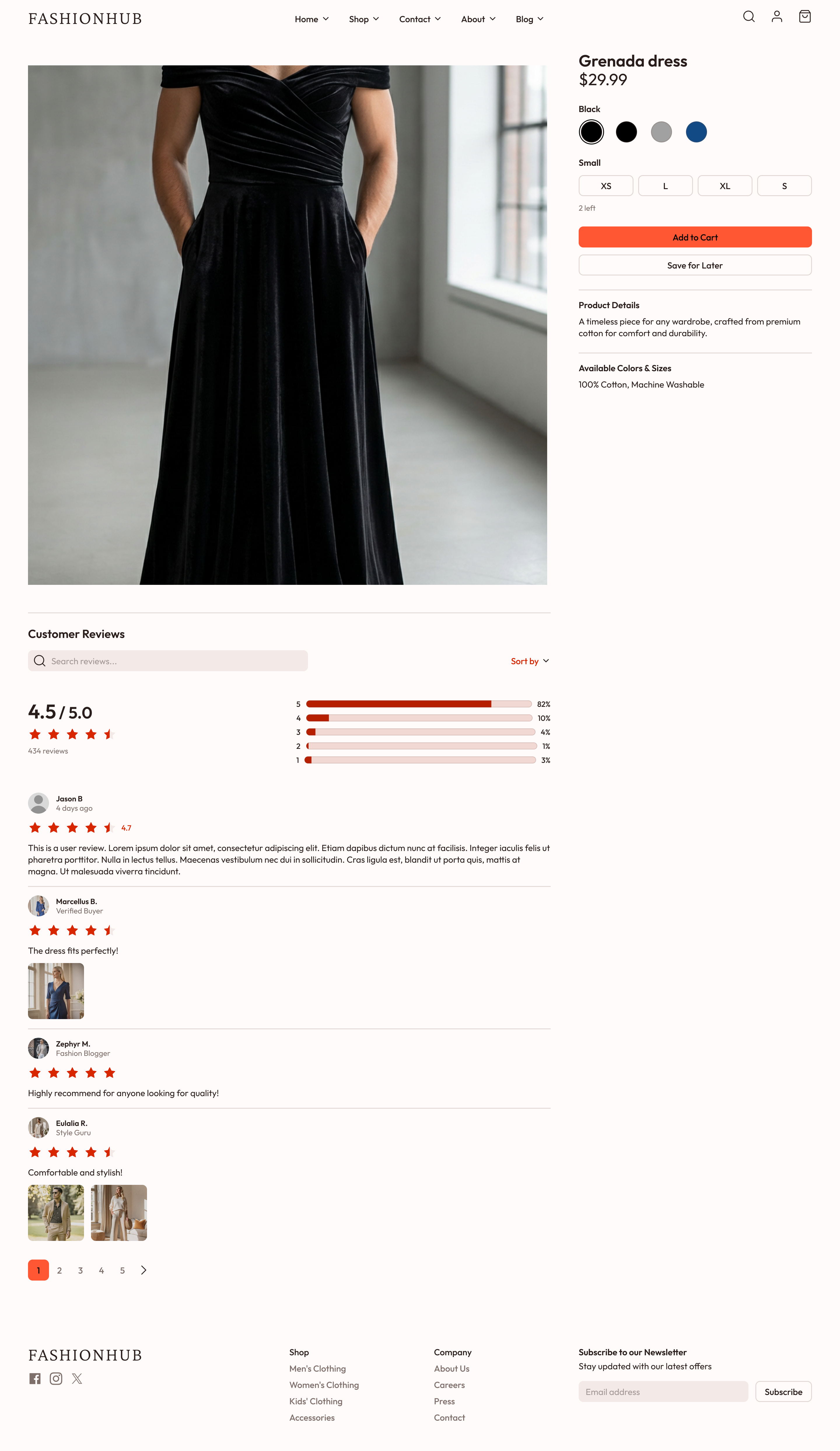 A woman wears a black off-the-shoulder velvet dress with pockets